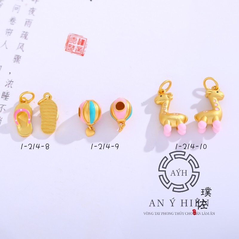 Charm Hươu cao cổ Hồng #C673 ( An Ý Hiên)