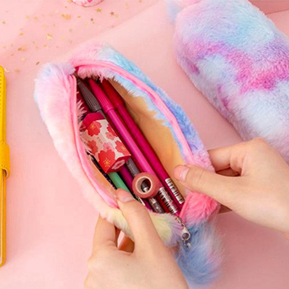 Túi Đựng Bút / Mỹ Phẩm DAPHS Hình Bát Giác Màu Sắc Gradient Dành Cho Nữ