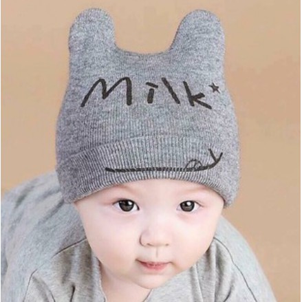 [Ảnh thật] Mũ len tai mèo cho bé, Mũ len cho bé trai, Mũ len mùa đông cho bé