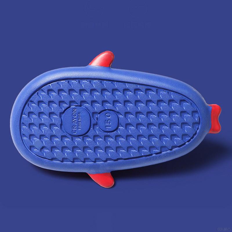 Dép đế mềm họa tiết cá mập hoạt hình phong cách Hàn Quốc dễ thương chống trượt chống mài mòn dành cho trẻ em