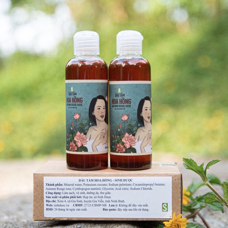 Dầu tắm, sữa tắm hoa hồng sinh dược, .