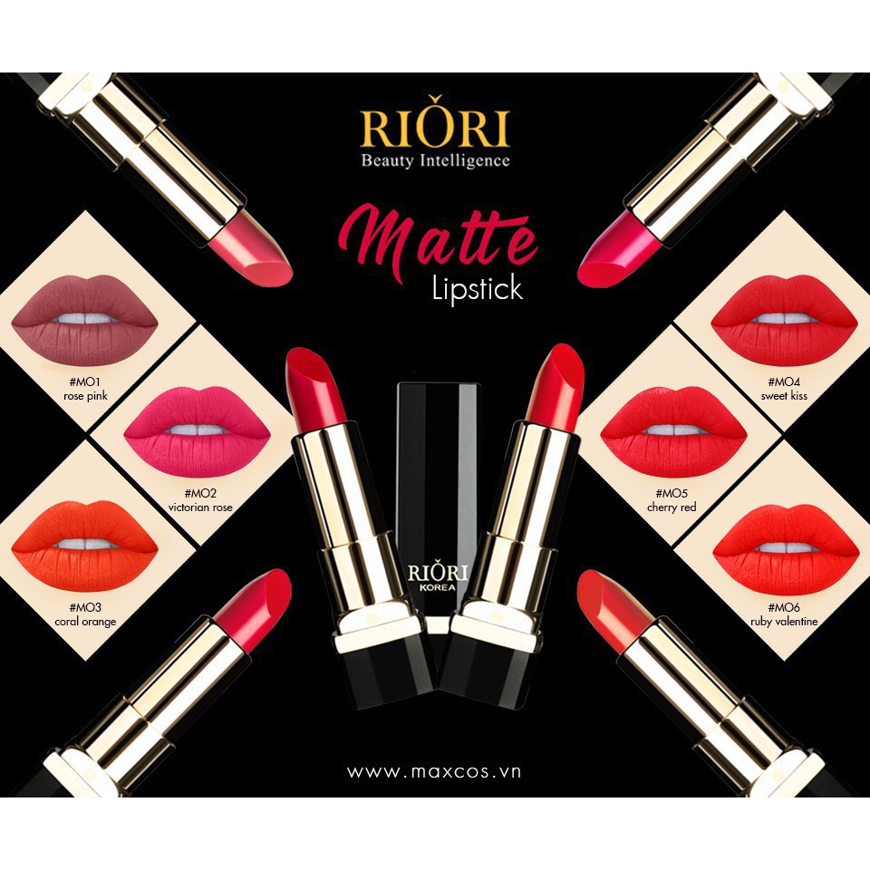 Son Lì ❤  Riori Matte Lipstick Màu 01 - Hush Hush | BigBuy360 - bigbuy360.vn