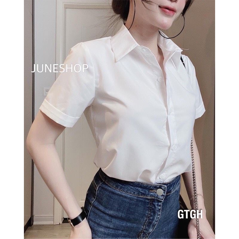 Áo sơ mi trắng unisex