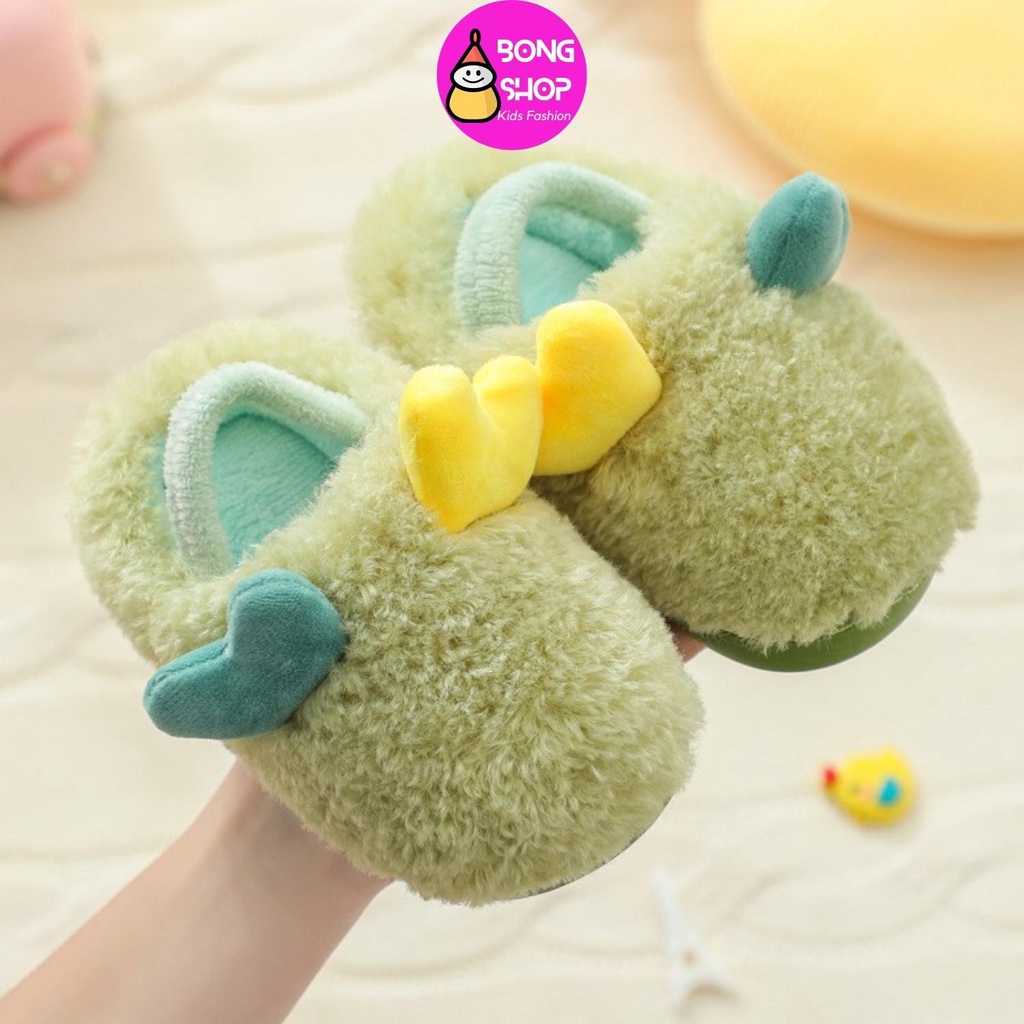 Dép bông đi trong nhà chống trượt dễ thương cho bé 1-3 tuổi