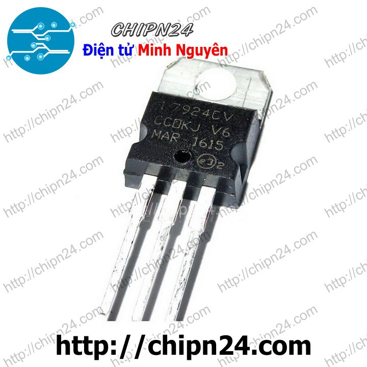 [2 CON] IC L7924CV TO-220 (L7924 7924 Ổn áp âm 24V)