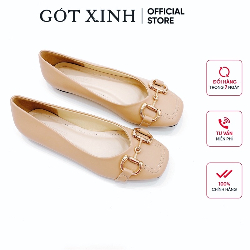 Giày búp bê nữ GÓT XINH GX8 đế bệt da mờ