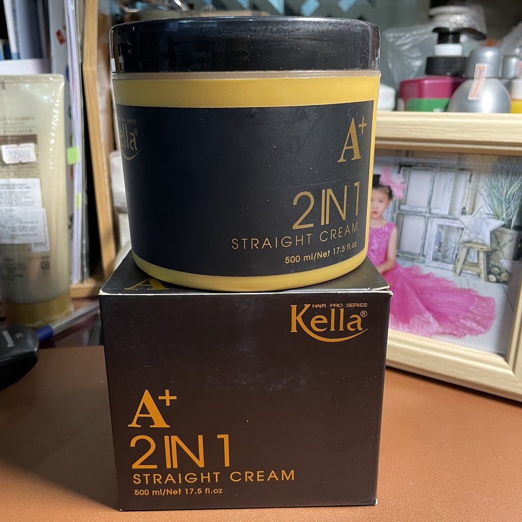 Kem duỗi phục hồi Kella A+ 2 in 1 Straight Cream 500ml ( không cần dập )