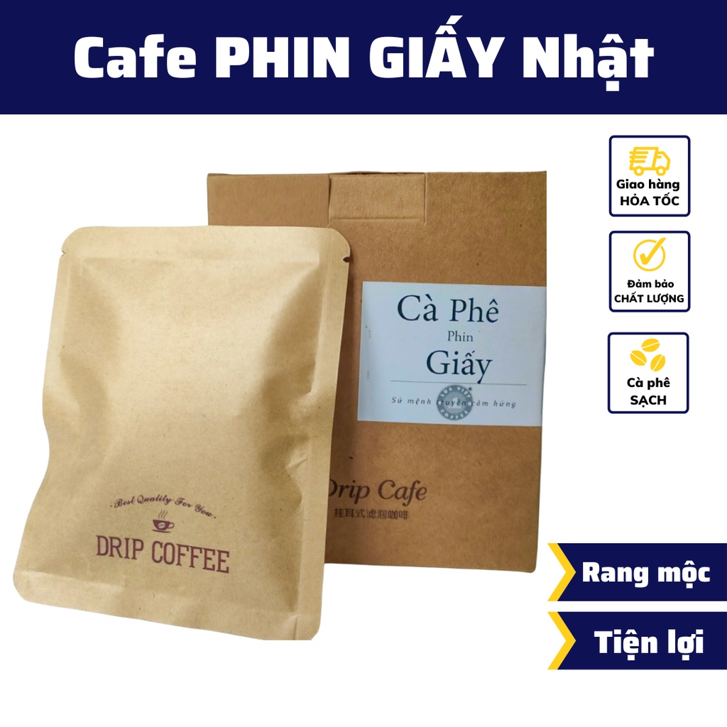 Cà phê nguyên chất Phin giấy cafe rang xay Arabica và Robusta pha phin truyền thống cafe Việt