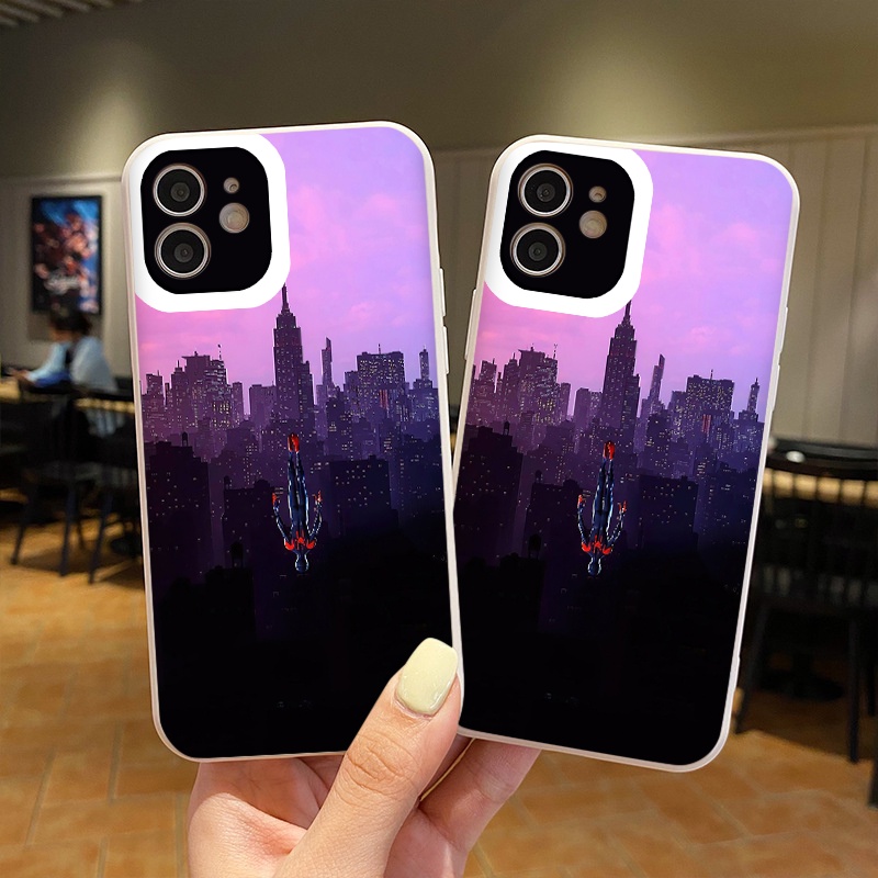 Ốp lưng Iphone Spider Man and City Ốp iphone MAVEL vuông 6/6plus/7/7plus/8plus/x/xs max/11 pro/11 promax/12/13/pro/max