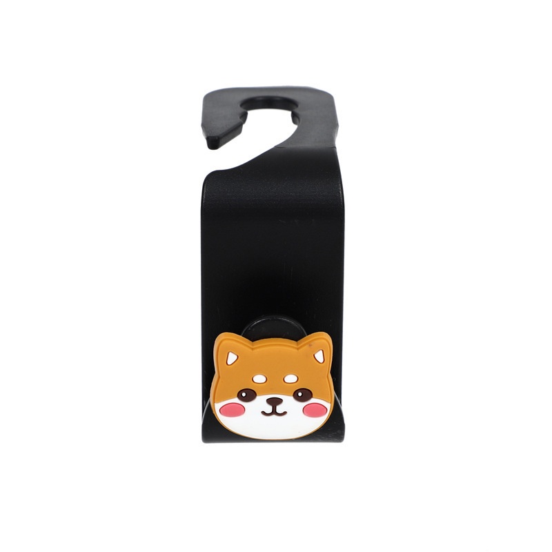 Móc treo đồ sau ghế ô tô dễ thương tiện dụng, Móc treo hoạt hình 3D mini sau lưng ghế xe hơi