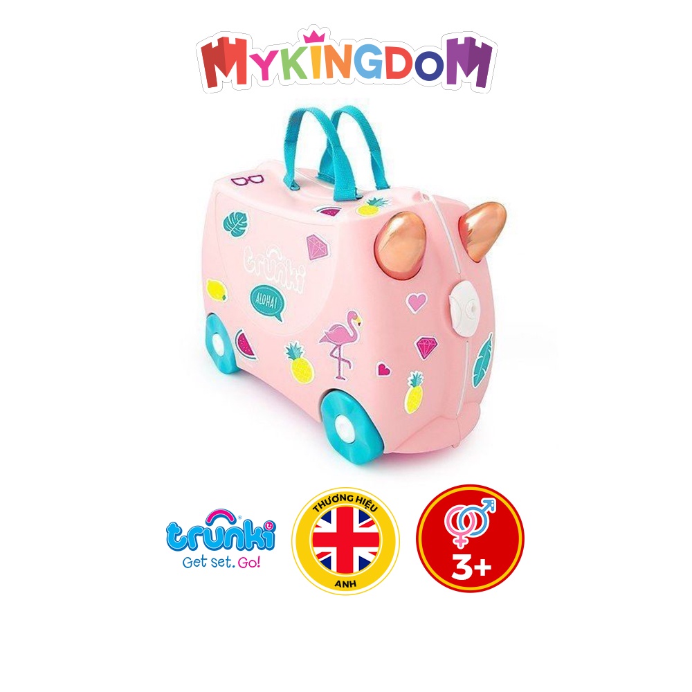 Vali trẻ em - Hồng hạc Flossi Trunki 0353-GB01