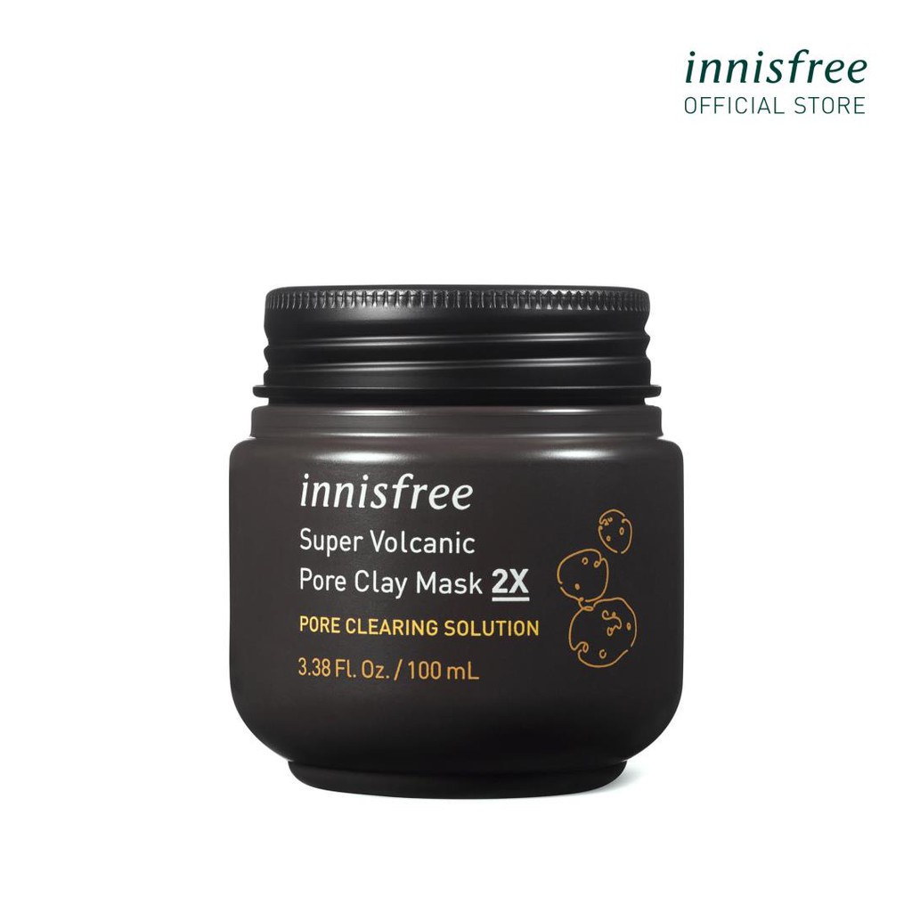 Siêu mặt nạ chăm sóc lỗ chân lông innisfree Super Volcanic Pore Clay Mask 2X 100ml