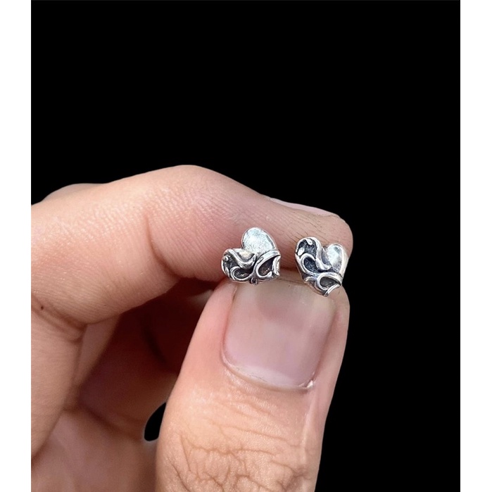 Bông tai chrome hearts ghim không đá