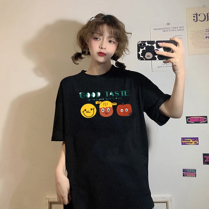 [Có size từ 28kg-90kg] [ 10 mẫu áo thun đen nữ ] áo thun form rộng tay lỡ_ áo thun size s,m, l,xl.AP9 | BigBuy360 - bigbuy360.vn