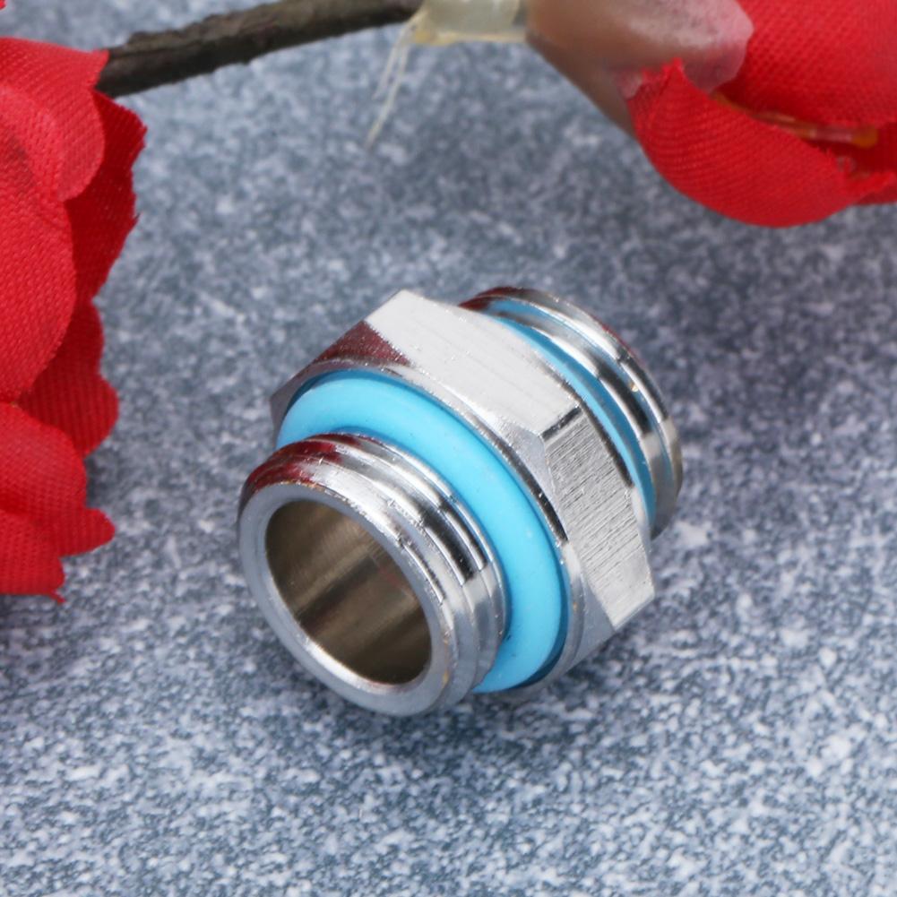 [rememberme]1pc G1/4 Dual External Thread Tube Connector for PC Water Cooling System L&6