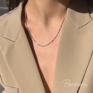 Bộ dây chuyền + lắc tay bạc nữ phay sáng bling bling - trang sức mina jewelry