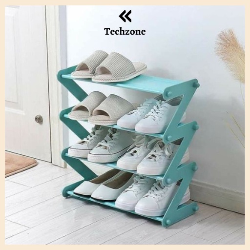 Kệ Dép 4 Tầng Chữ Z Để Sách Vở, Giày Dép, Vật Dụng Đa Năng