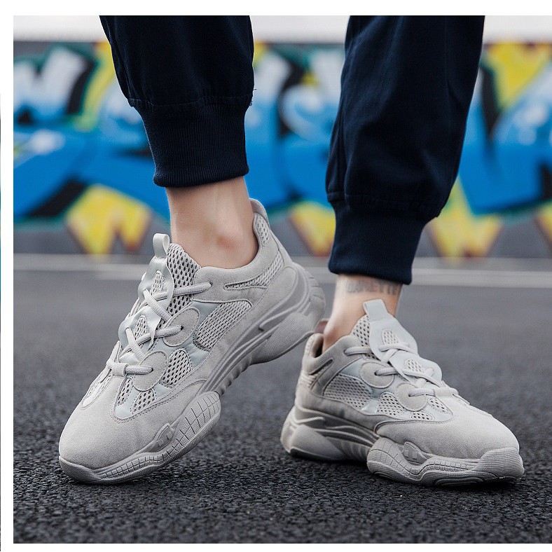 GiàyThể Thao  Nam Giày Sneaker lót thoáng khí khử mùi mùa đông giữ nhiệt đi êm mềm hot trend hd27 xám