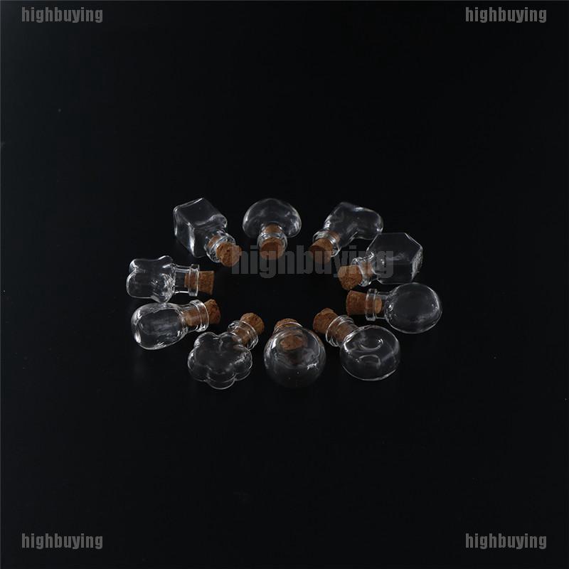 Mặt Vòng cổ Hình Lọ Điều Ước Bằng Kính Và Nút Bần