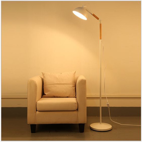 Đèn đứng MONSK SOLOSAY trang trí phòng khách Vintage cao cấp - Tặng kèm bóng LED chống lóa