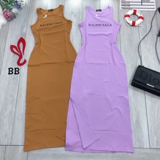 Đầm ôm body xẻ 1 bên