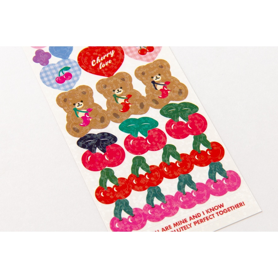 Miếng Dán Sticker ARTBOX Hàn Quốc Hình Gấu Và Quả Anh Đào Dễ Thương