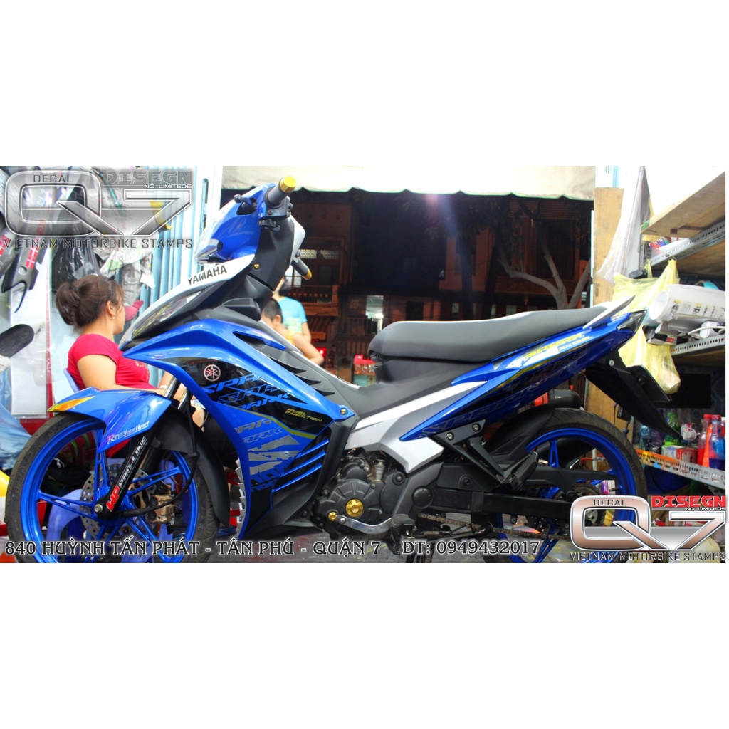 TEM RỜI EXCITER 2011 XANH ĐEN