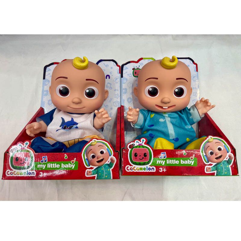 Đồ chơi búp bê cocomelon áo vải lông phát nhạc cho bé