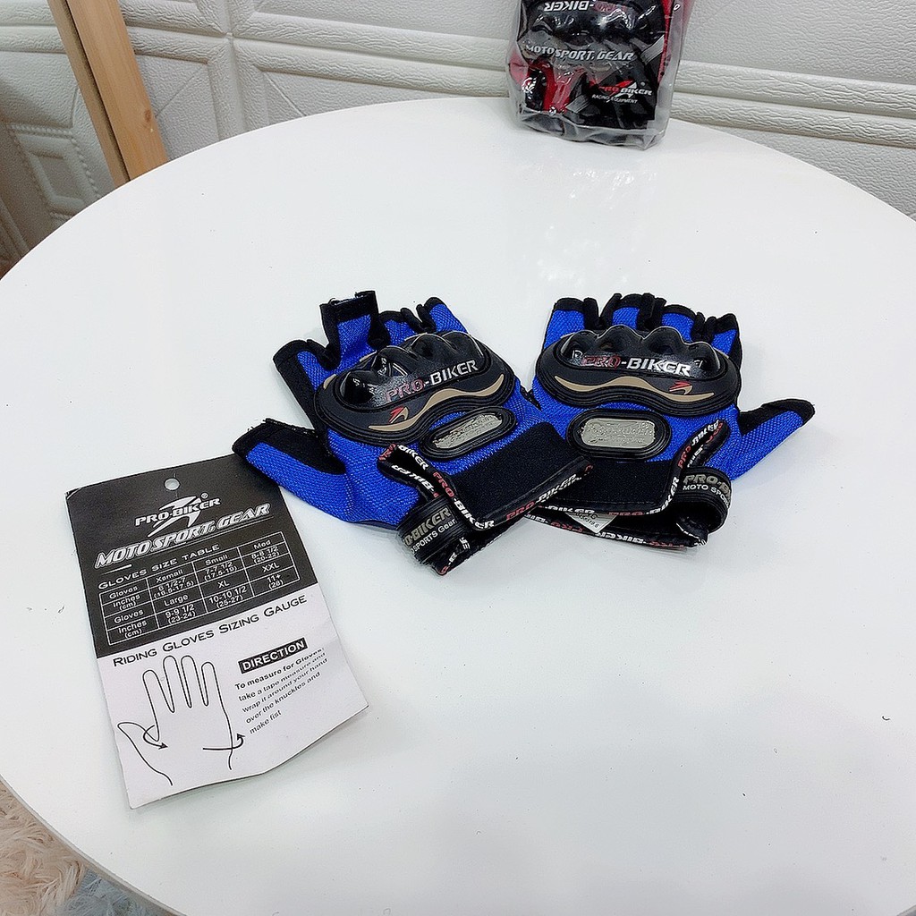 Xả hàng - Găng tay cụt ngón Phượt Probike Thể thao lái xe, vận động ngoài trời bao tay chống nắng 1M11