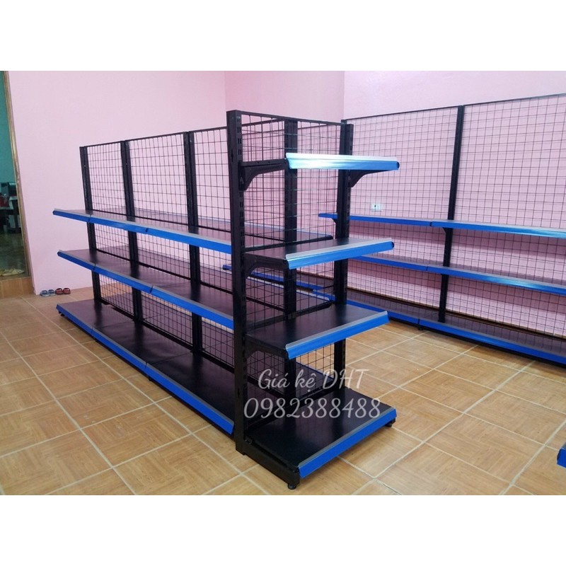 Kệ để hàng siêu thị màu đen giá rẻ