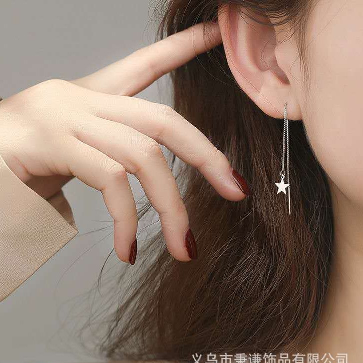 Bông tai nữ móc treo dài trang sức hàn quốc