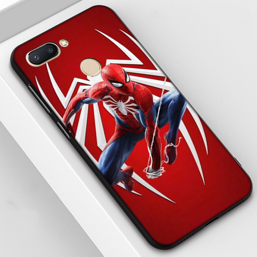 MARVEL Ốp Lưng Silicone Họa Tiết Hình Người Nhện Cá Tính Cho Redmi 4a 4x 5a 5 Plus 6a 7a 7 6 Pro