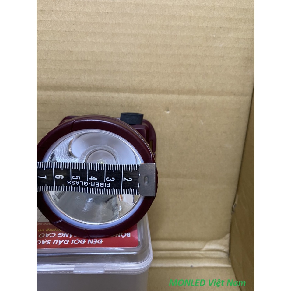 Đèn pin đội đầu chịu nước, bao test sáng 10h liên tục - D808