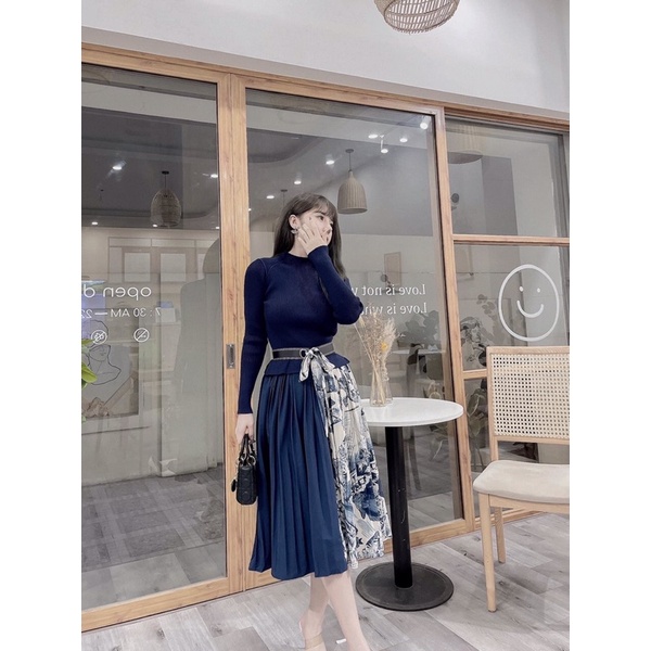 Maihuong⚡️ VÁY LEN PHA THÂN DẬP LY 3 MÀU CHO NỮ