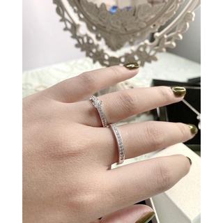 MOON SILVER - NHẪN ĐÔI BẠC ĐÍNH ĐÁ NHỎ