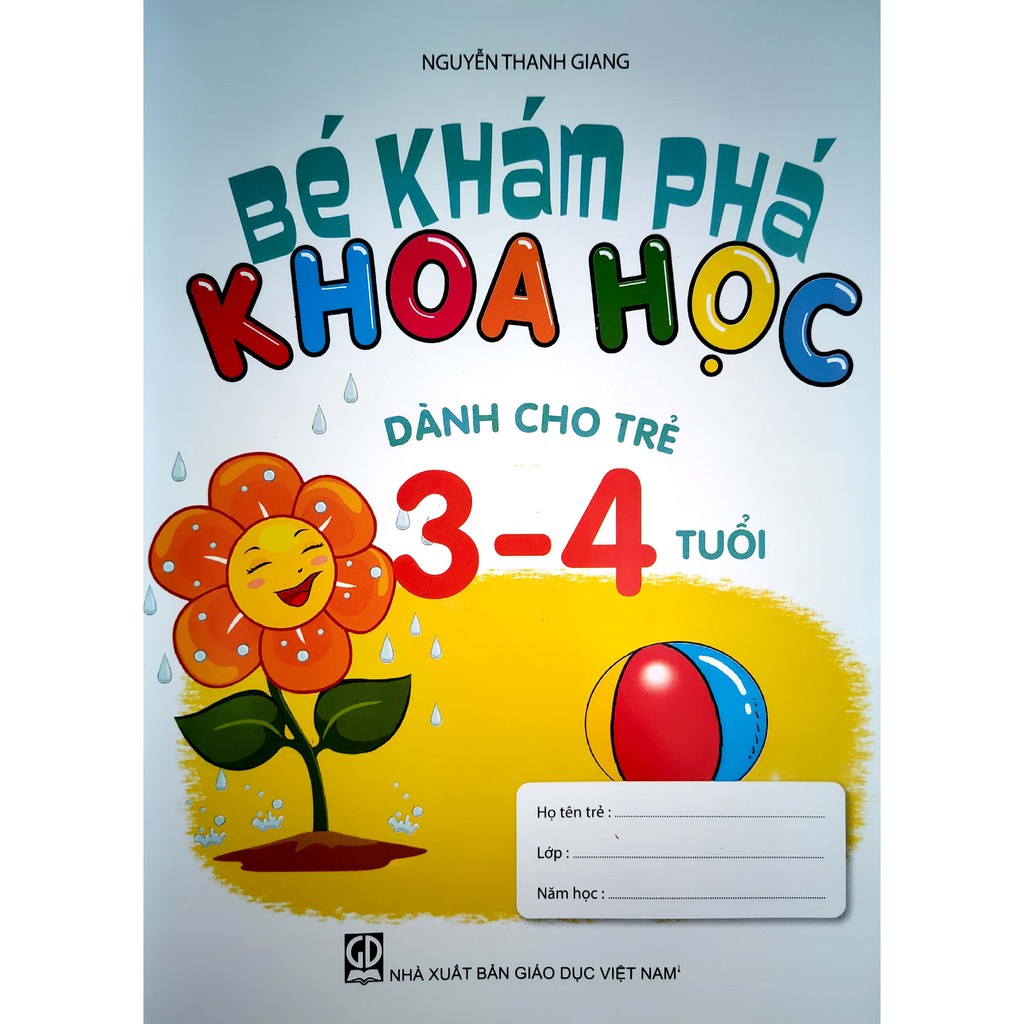 Sách - Bé khám phá khoa học - Dành cho trẻ 3 - 4 tuổ