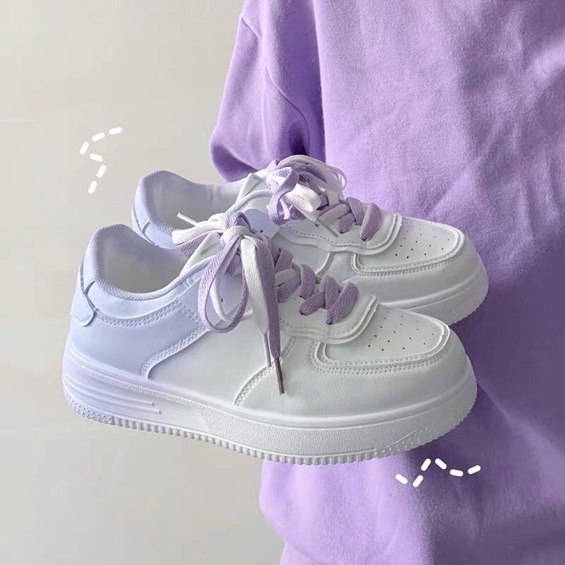 Giày Thể Thao Độn Đế Sneaker 3 màu Pastel 2022