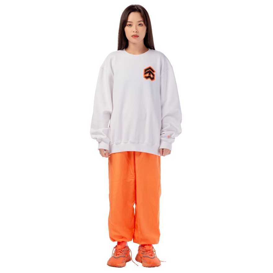 5THEWAY® /stroke/ BIG LOGO SQUARE SWEATER™ in WHITE aka Áo Sweater Trắng | BigBuy360 - bigbuy360.vn