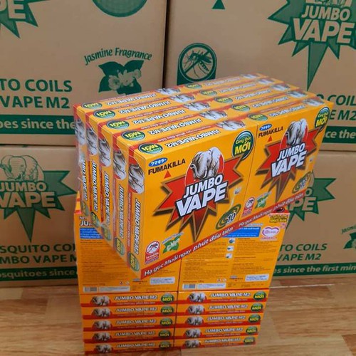 Nhang muỗi ít khói Jumbo vape 10 khoanh tặng thêm 2