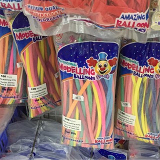 1 túi Bóng bay tạo hình/ bóng bay dài/ bóng bay giun (Túi 100 quả) dùng để xoắn