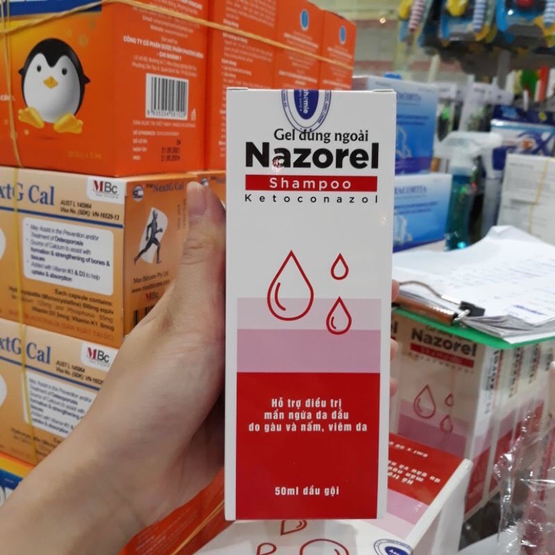 Dầu gội đầu Nazorel (tuýp 50g)