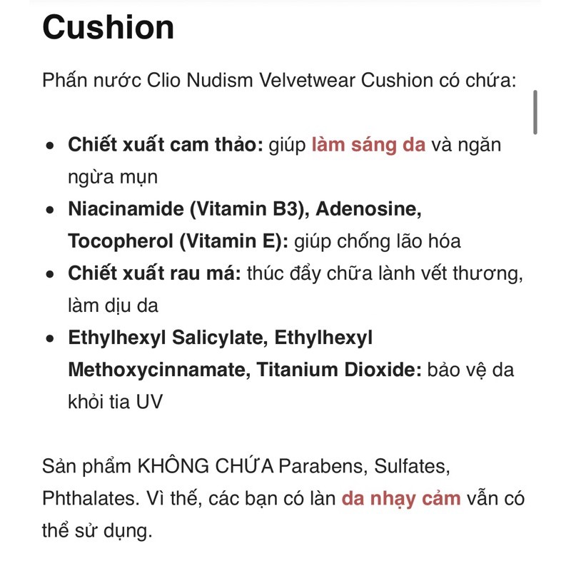 PHẤN NƯỚC CLIO Nudism Cushion | WebRaoVat - webraovat.net.vn