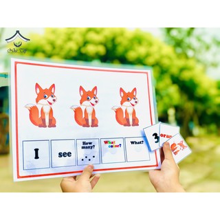 [Học liệu dính dán] Học liệu tập đếm