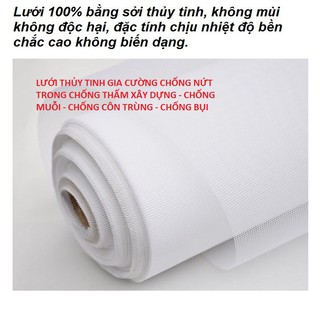 1 mét Lưới thủy tinh gia cường - chống nứt sử dụng với chất chống thấm loại khổ 100cm (1mét)