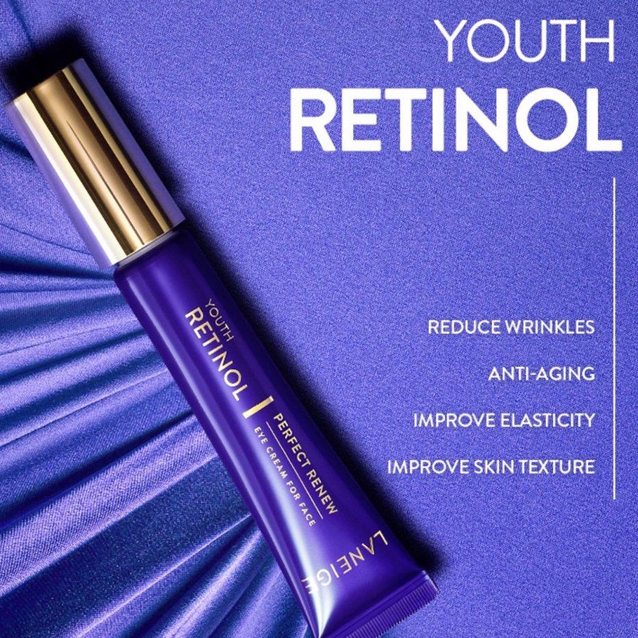 Kem Dưỡng Mắt Retinol ngăn ngừa lão hóa Laneige - Dòng Perfect Renew Youth Retinol Eye Cream For Face 5ml/10ml