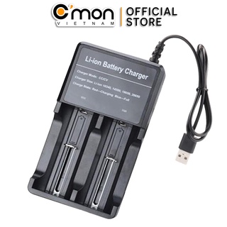 Bộ sạc đôi nhanh cáp USB đa năng dùng cho các loại pin li-ion 18650 16340 14500