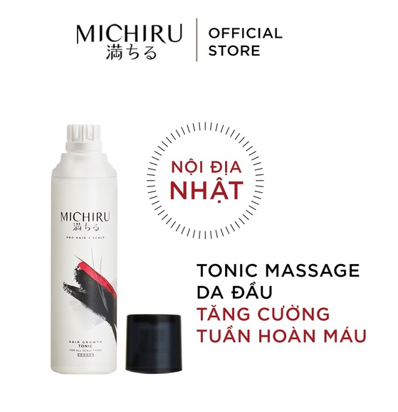 Tinh chất Tonic Michiru ngăn ngừa rụng tóc, tăng cường tuần hoàn máu dưới da đầu, nội địa Nhật 130g