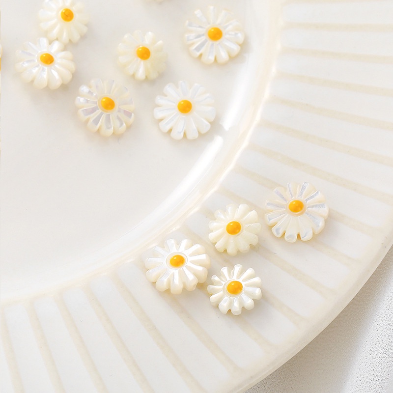 Hạt ngọc trai tự nhiên / vỏ sò xỏ làm đồ trang sức 10 / 12mm