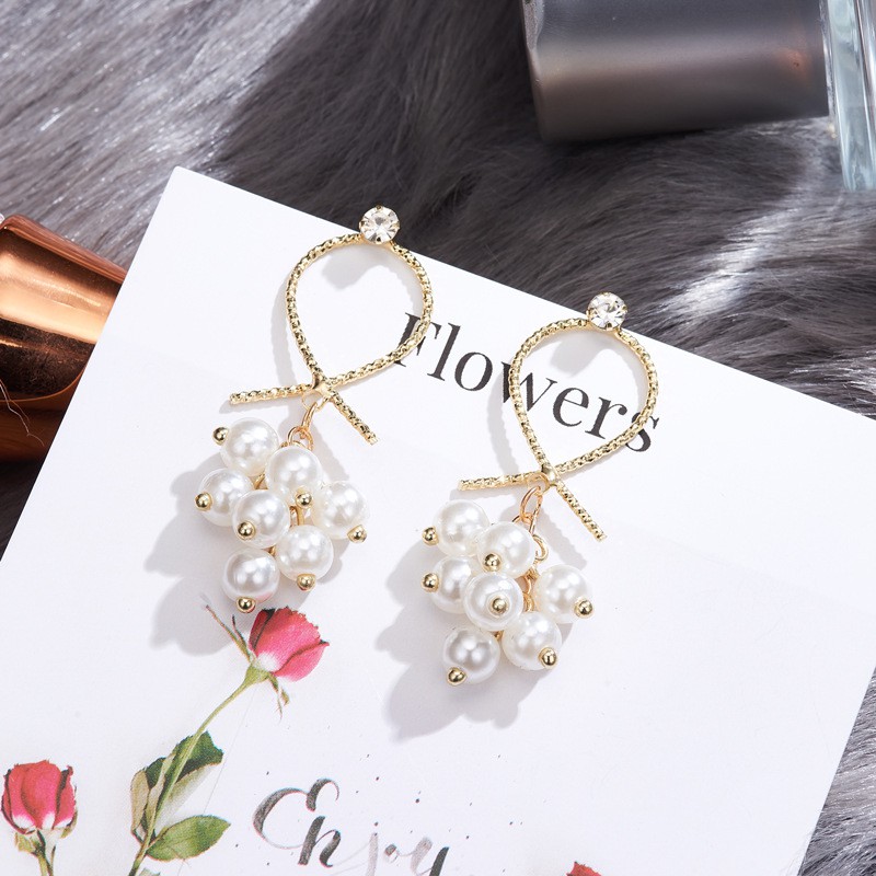 Lovely Silver 925 Cross-piece Earrings For Women