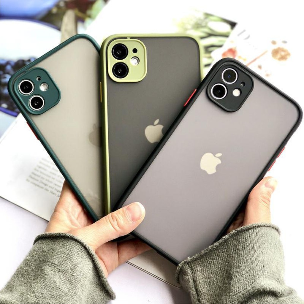 [ IPHONE ] Ốp Lưng Nhám Chống Sock, Va Đập Bảo Vệ Camera I - N262